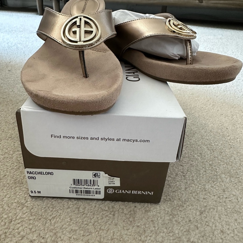 Giani Bernini Metallic Gold Women's Sandals